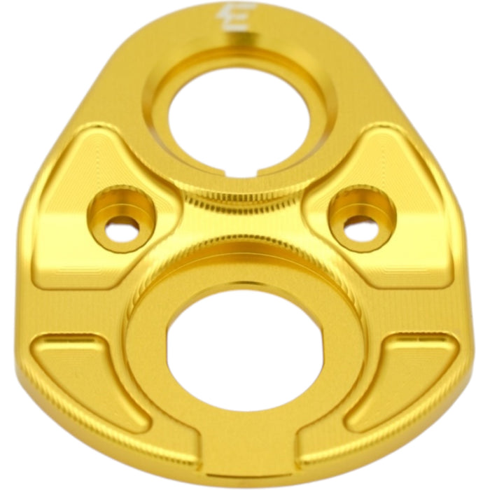 Goldene CNC-Zündabdeckung für E-Ride Pro – eloxiert & passgenau gefertigt
